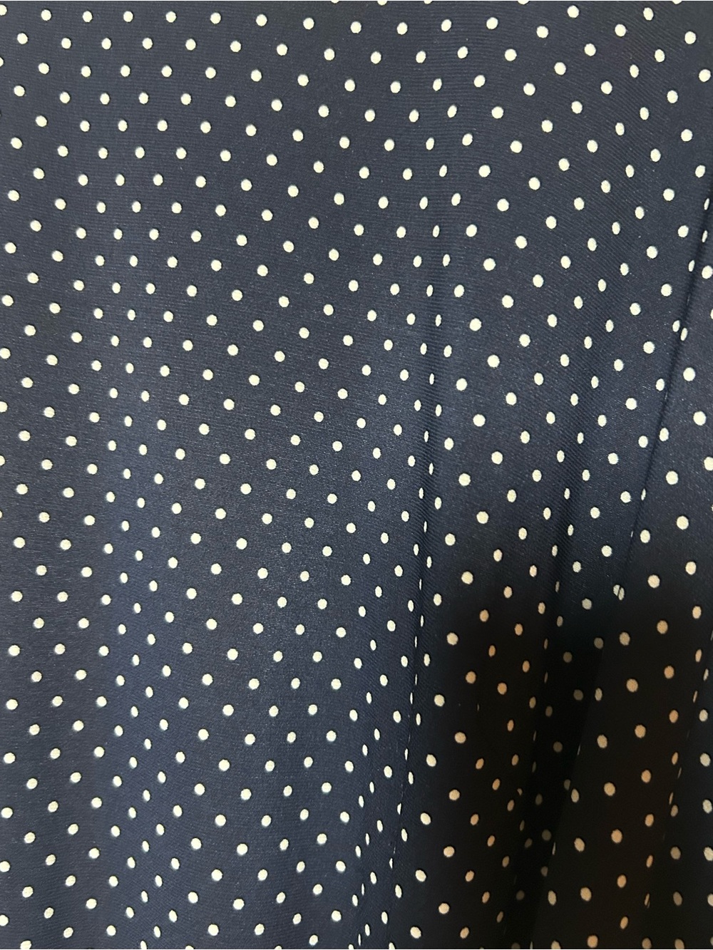 Lauren Ralph Lauren , black label, Navy Polka Dot Tie-Waist Midi Dress, Sz 16 - Picture 3 of 9